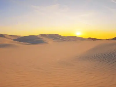 Desert   Gobi Sand Dune Terrain  3D model