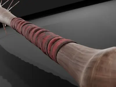 Baseball bat pack Low-poly 3D model