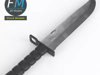 Bayonet knife 3D model