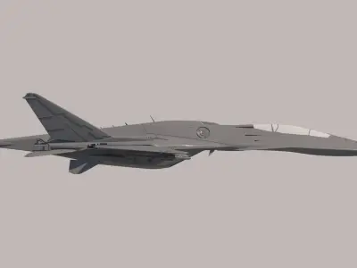Fighter future 3D model