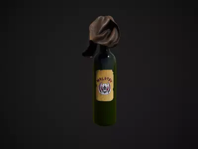 Molotov  GameReady Low-poly 3D model