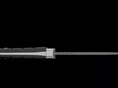damascus knife 3d model 3D model