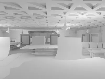 Carpet Rug Store - No Material Low-poly 3D model