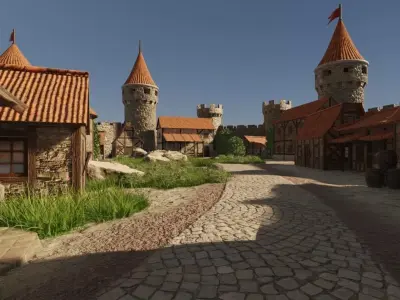 Castle Town 3D model