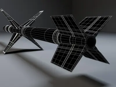 AGM-88 Missile 3D model