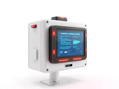 Emergency Alert System Model Pack Low-poly 3D model