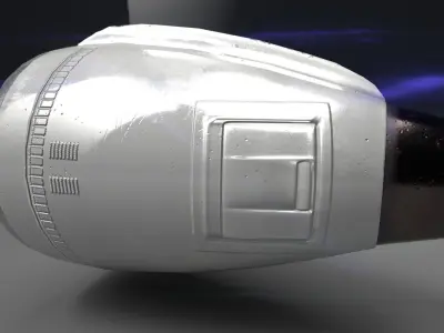 Aircraft Engine  Low-poly 3D model
