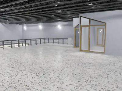 Car Show Room 3D model