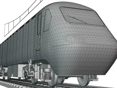 Diesel locomotive class 43 3D model