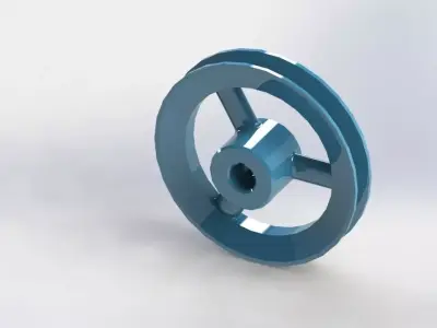 Sheave 3 OD x 38 Bore Free 3D model