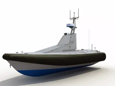 Homeland Security Unmanned Patrol Boat 3D model
