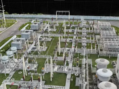 500kV Electrical power substation Gaussian splatting 3D model