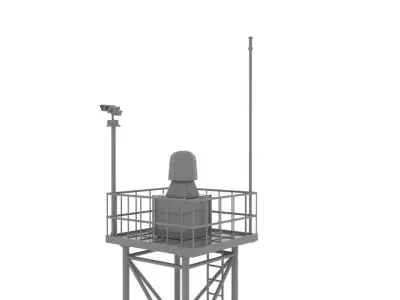 Radar Tower 3D model