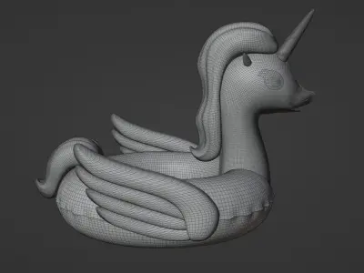 Inflatable Unicorn Toy  3D model