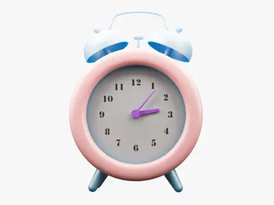 clock Low-poly 3D model