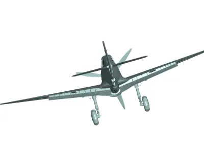 Curtiss P-40 Warhawk 3D model buy