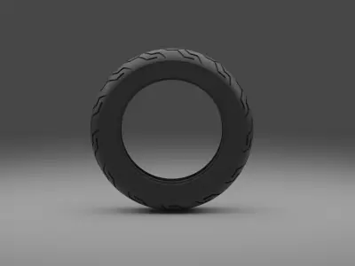 Moto tire dv5 highpoly non brand 3D model