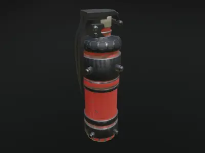  3D smoke grenade model 3D model