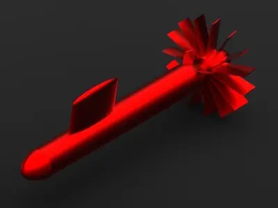 submarine propeller Free 3D model