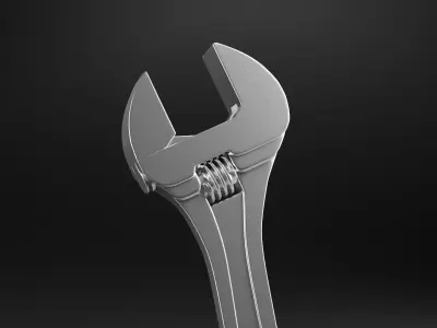Adjustable Wrench Free 3D model
