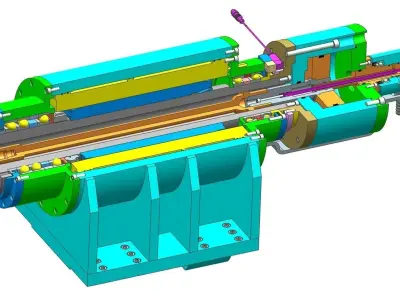 Counter Spindle  of CNC Lathe  3D model