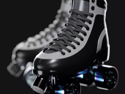 Quad Roller Skate 3D model get