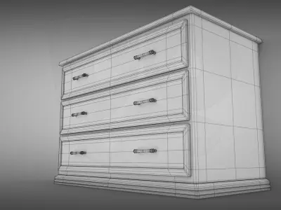 Sideboard chest of drawers 3D model