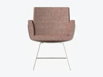 Furniture - Chair - Contemporary - Feet Wire Frame Low-poly 3D model