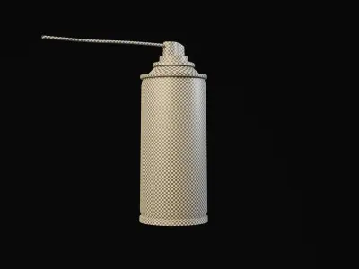 Spry Can Lubrificant Game Ready Low-poly 3D model