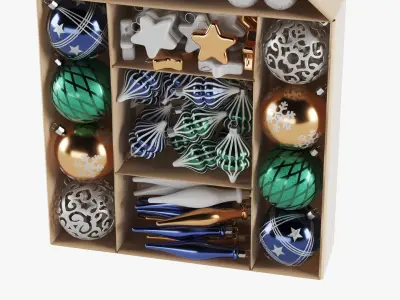  Christmas Tree Decor Gift Box 03 