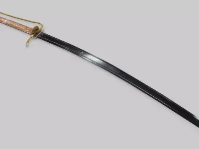 Katana messer  Low-poly 3D model