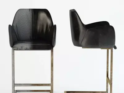 CLIVE BAR STOOL  Industry West Low-poly 3D model