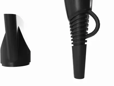 Hair Dryer with Accessories 3D model