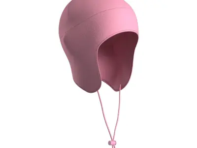 Kids Pink Beanie 3D model
