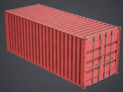 Container - PBR Texture Low-poly 3D model