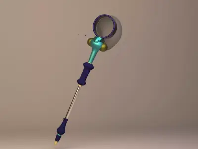 insect magnifying glass with handle Low-poly 3D model