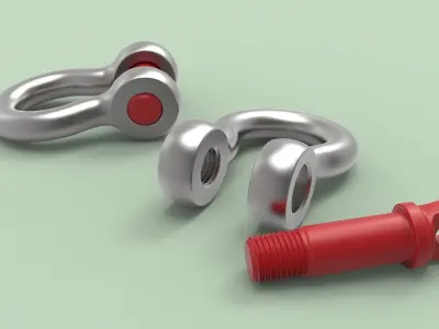 Anchor shackle G-209 3D model