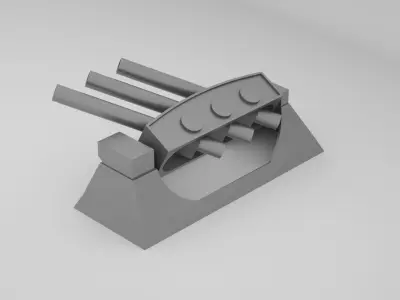 Anti Submarine Mortar Mark 10 ASW Limbo  3D model