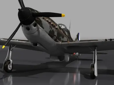 VG33 fighter Free low-poly 3D model