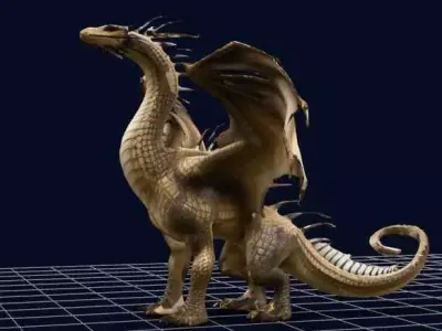 dragon Low-poly 3D model