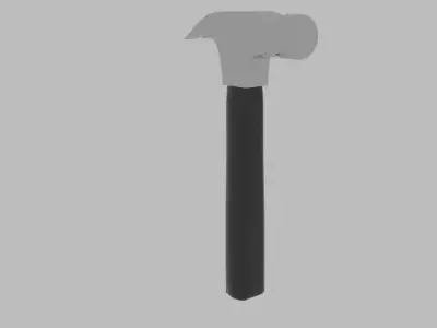 Low Poly Hammer Low-poly 3D model shop