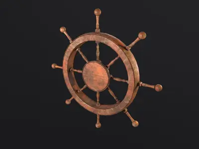 Pirate Rudder 3D model