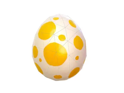 Dinosaur Egg Low-poly 3D model buy