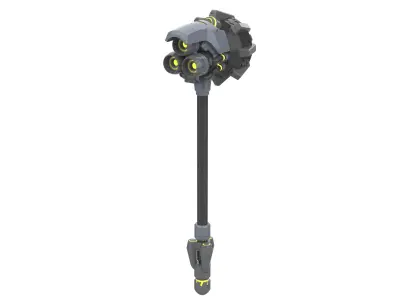 Reinhardt Rocket Hammer - Overwatch - STL - STEP - Commercial 3D print model