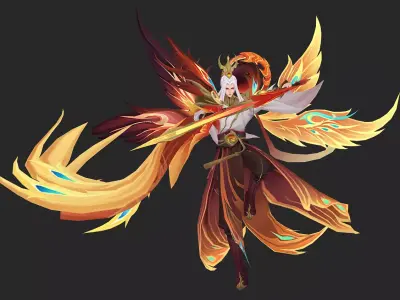 angel Low-poly 3D model buy