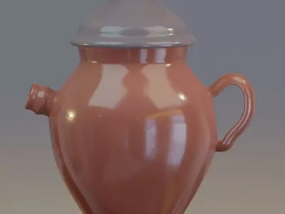 Arabic table oil jar 3D model