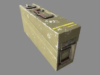 Ammo box Low-poly 3D model 5
