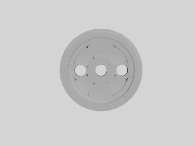 train locomotive wheel print model Free 3D print model