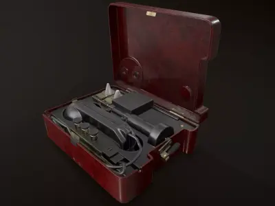 Military phone TA-57 3D model