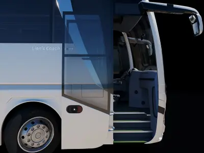 MAN LIONS COACH L R08  Silver 3D model